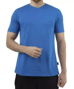 تیشرت مردانه آبی شالی