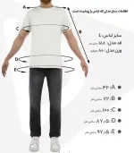 تیشرت مردانه آبی شالی - Image 4