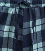 شلوار چهارخانه سبز فیروزه ای مردانه - Image 3