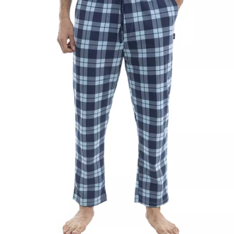 شلوار چهارخانه آبی مردانه